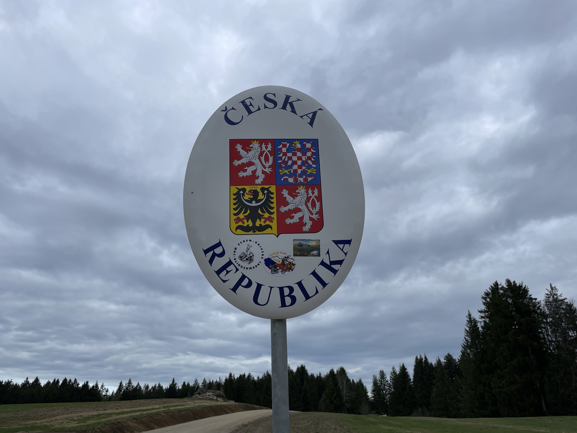 ... and entering Czech Republic