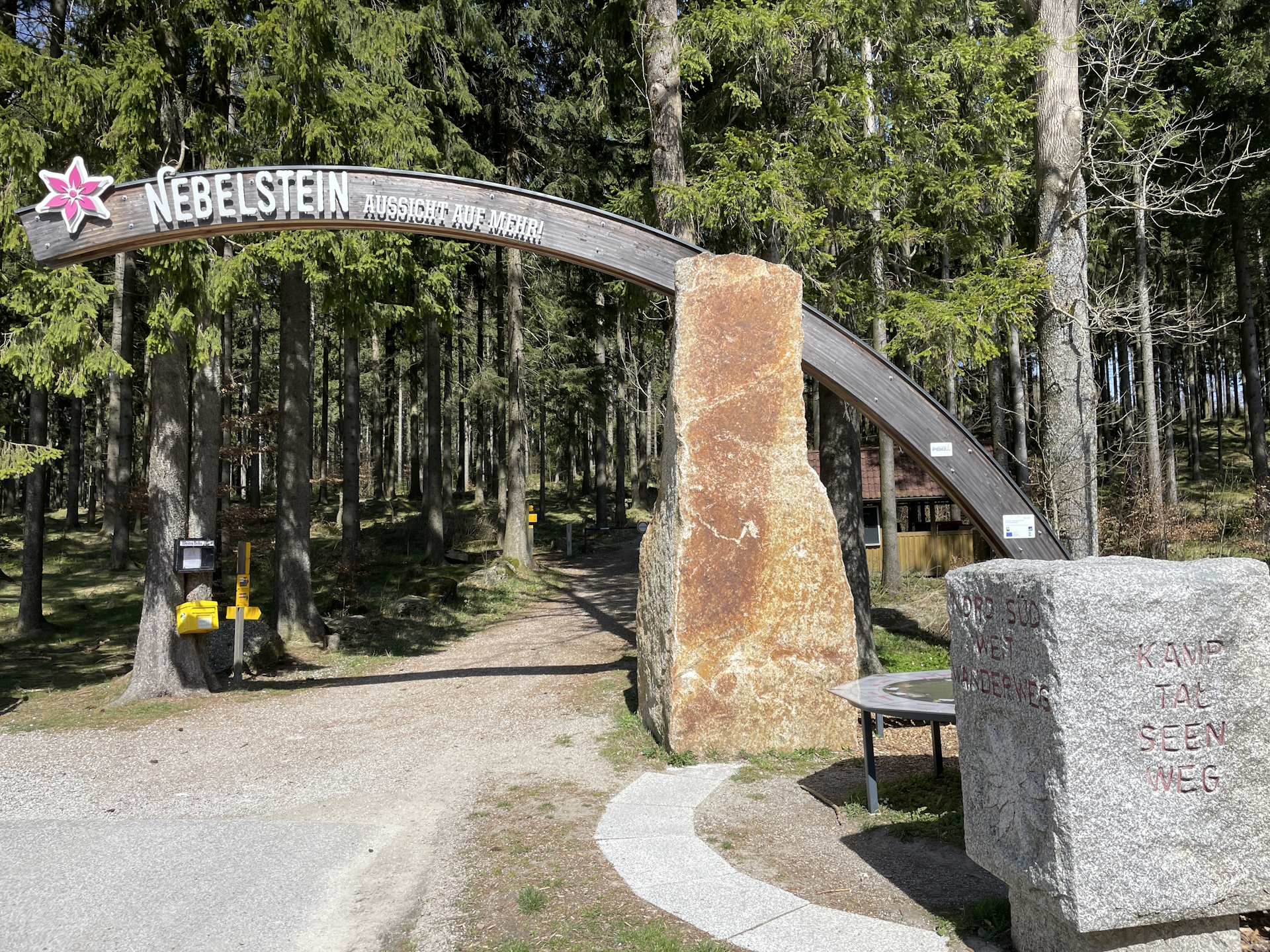 Now starting the hike of <i>Nord-Süd-Weitwanderweg</i> (hidden)