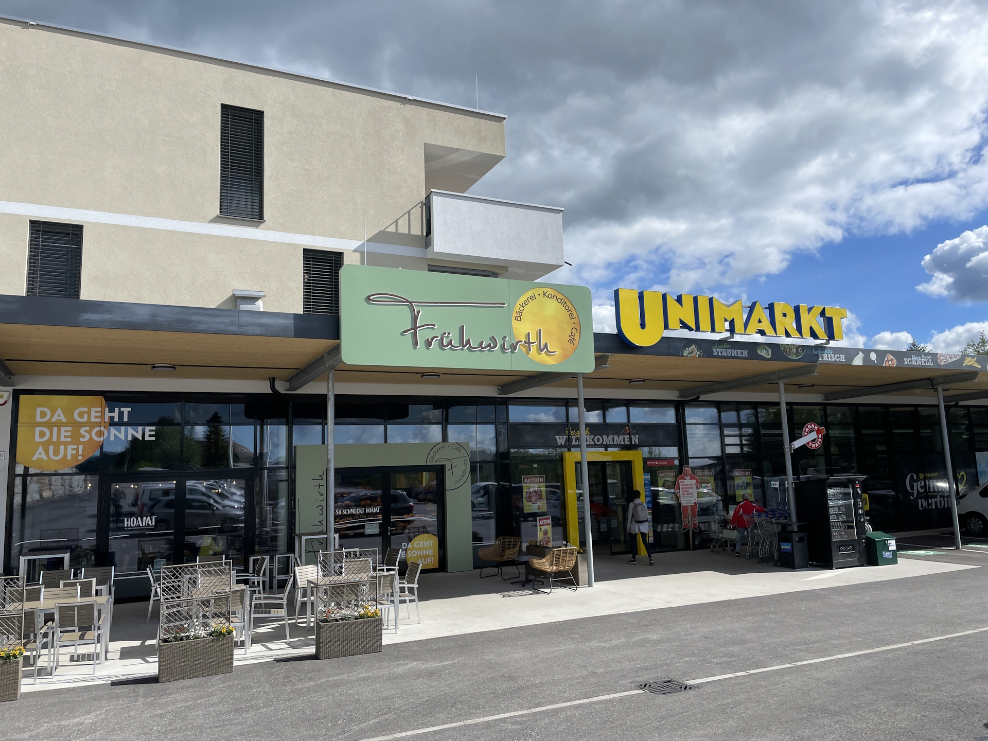 Stock up supplies at the local grocery store in <i>Liebenau</i>