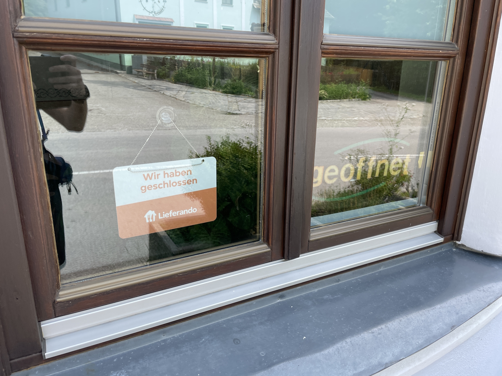 The Café in <i>Trandorf</i> is closed