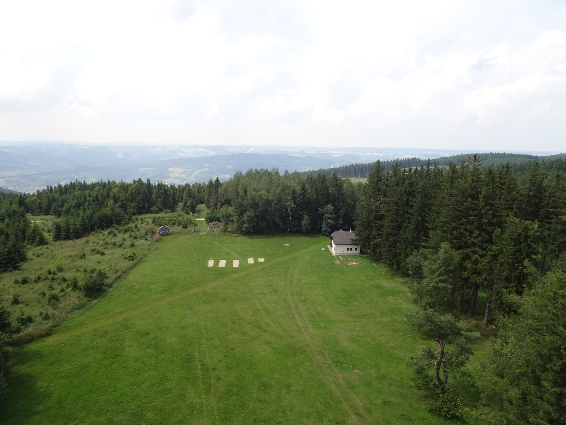 View down from the <i>Jauerling</i> (top of the tower)