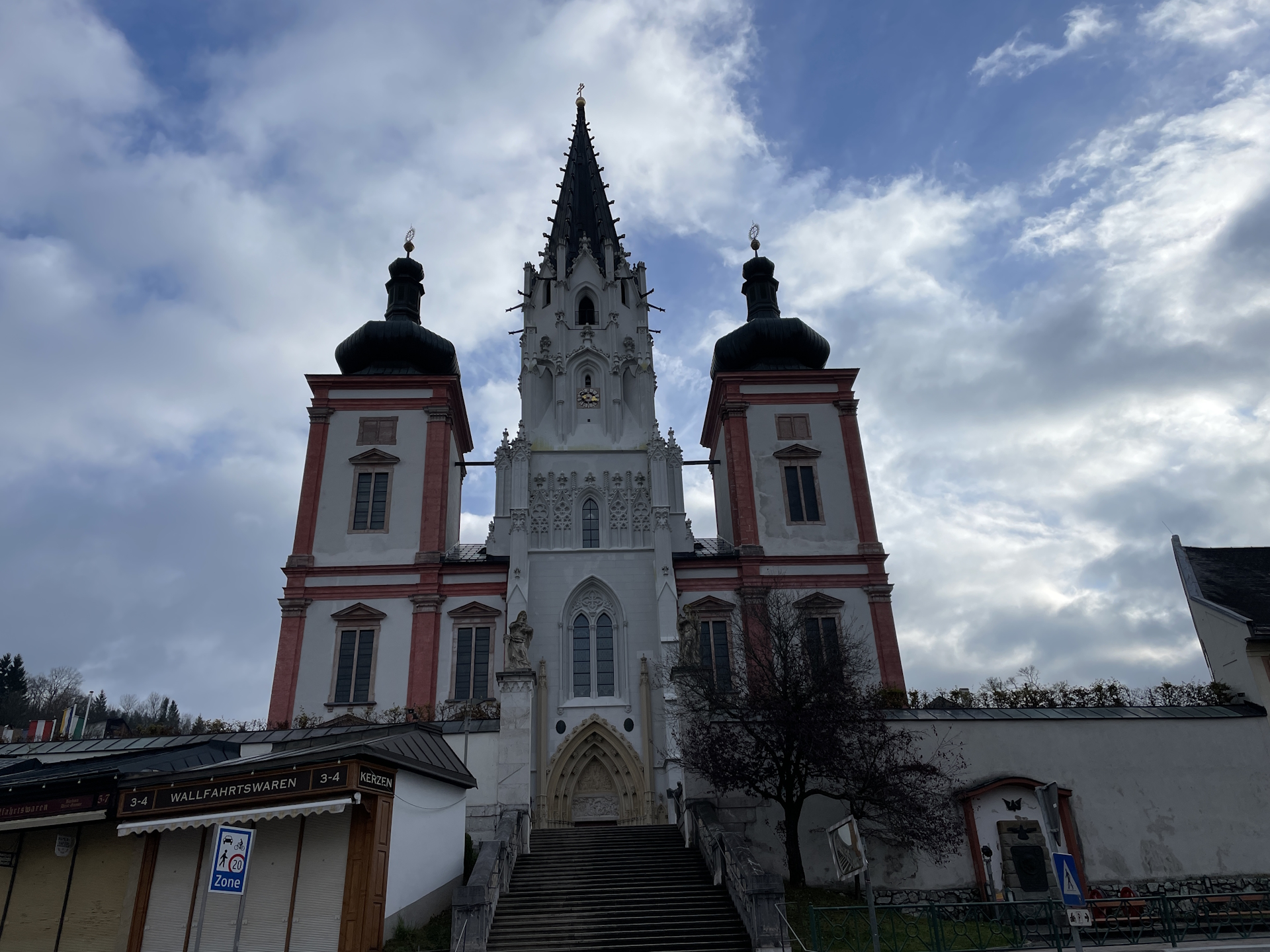 At the big church (<i>Basilika</i>) in <i>Mariazell</i>