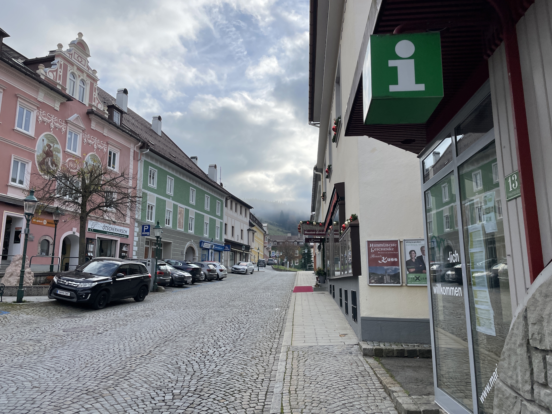 Getting a stamp at the tourist office