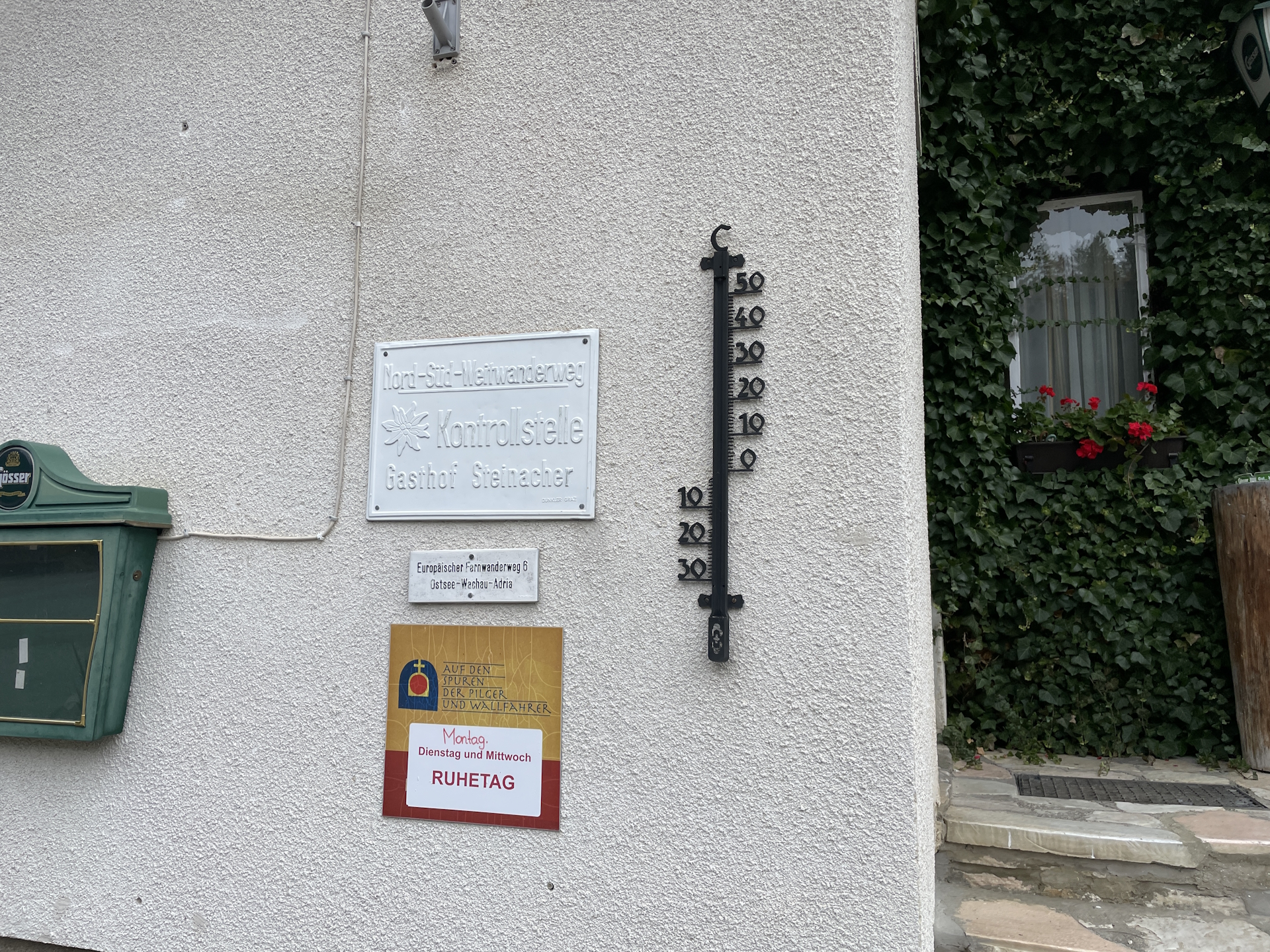 You will find the stamp around the corner...