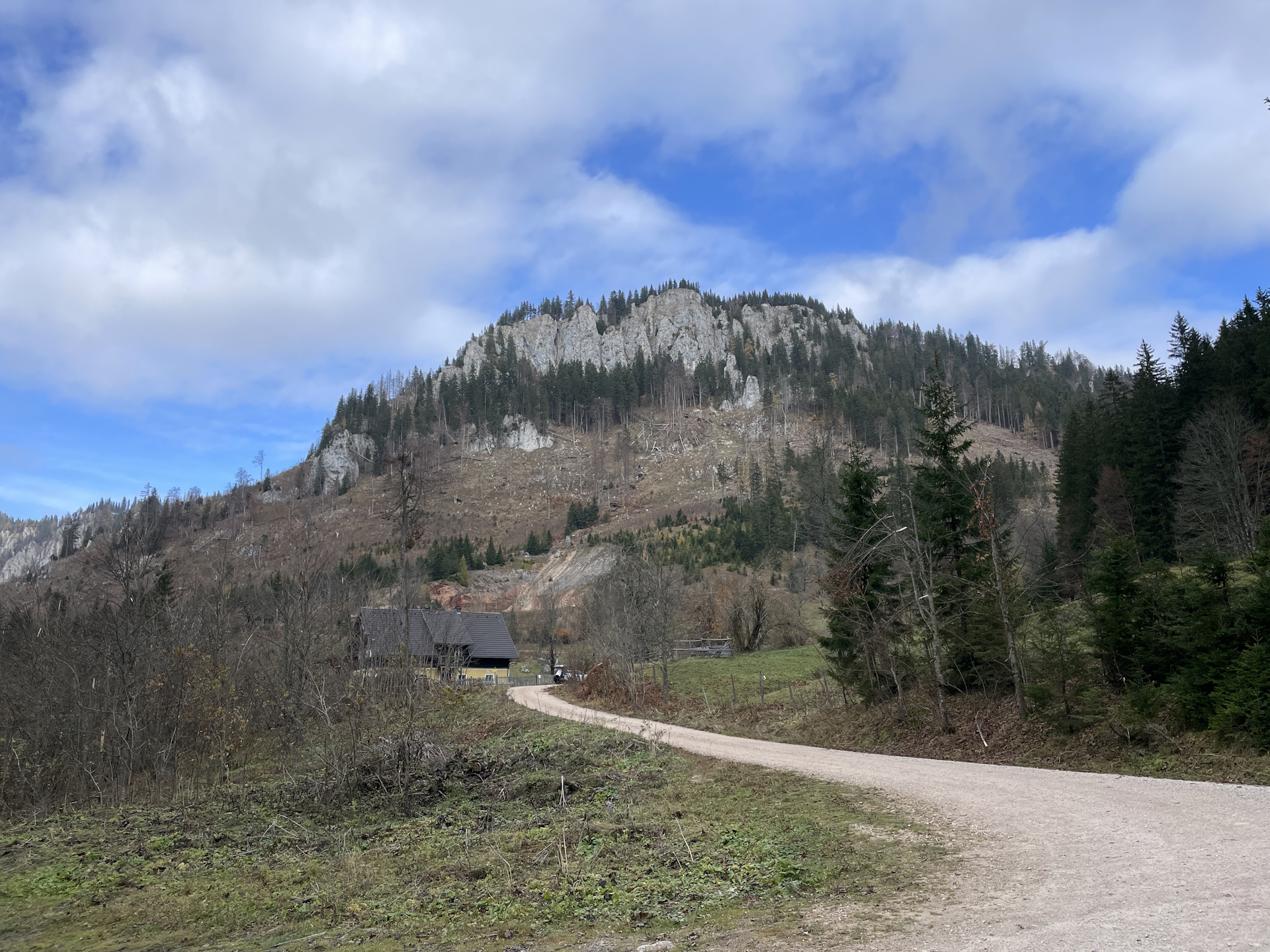 At the crossing in <i>Schöneben</i>