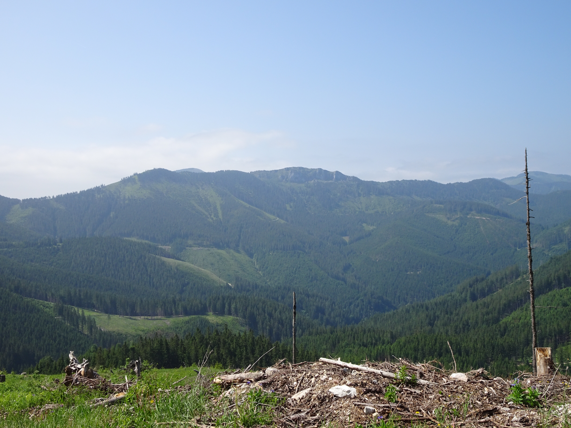 View from the trail up to <i>Hohe Veitsch</i>