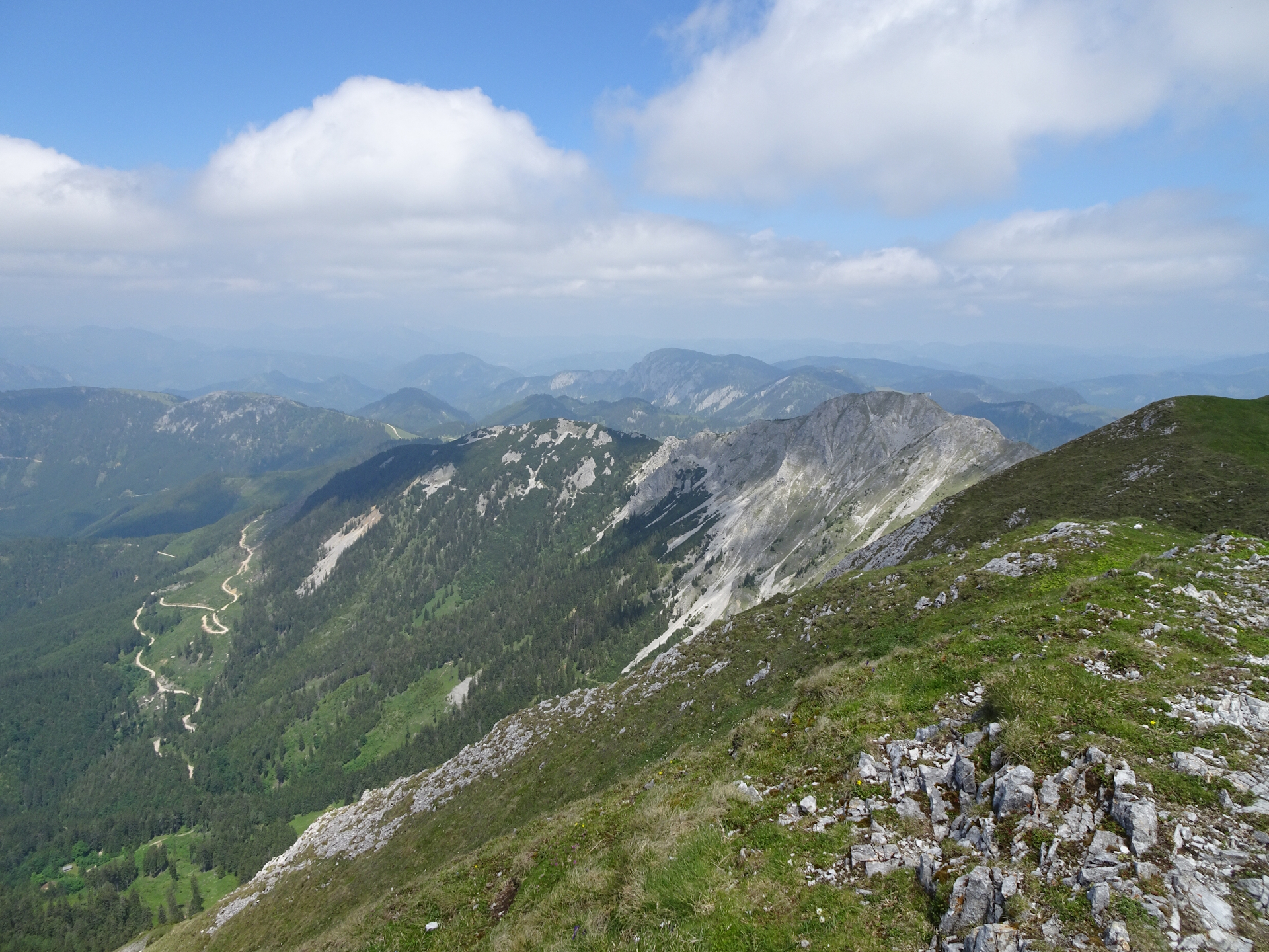 The <i>Wildkamm</i> seen from the <i>Hohe Veitsch</i> summit