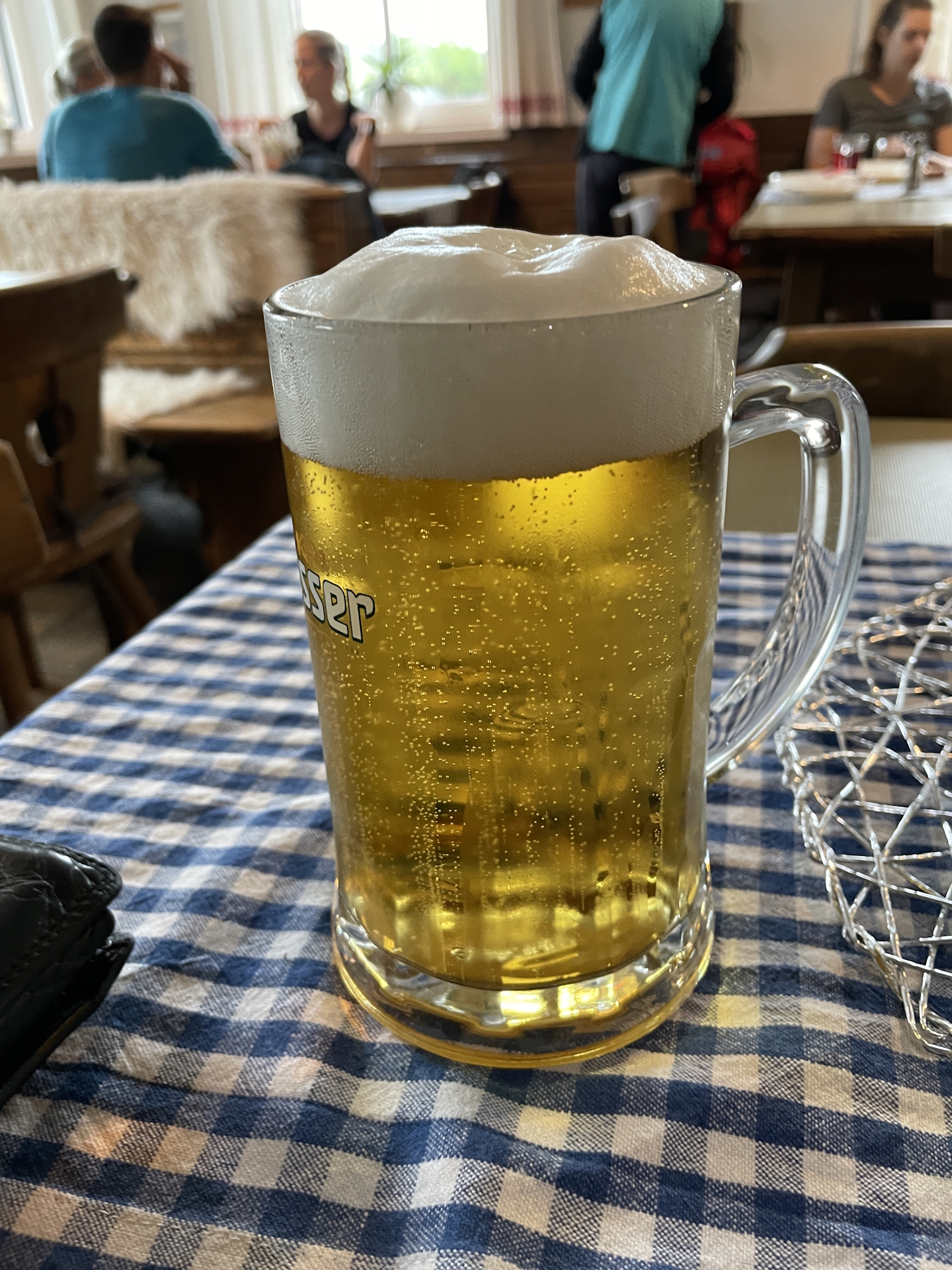 Well-deserved break at <i>Sonnschienhütte</i>