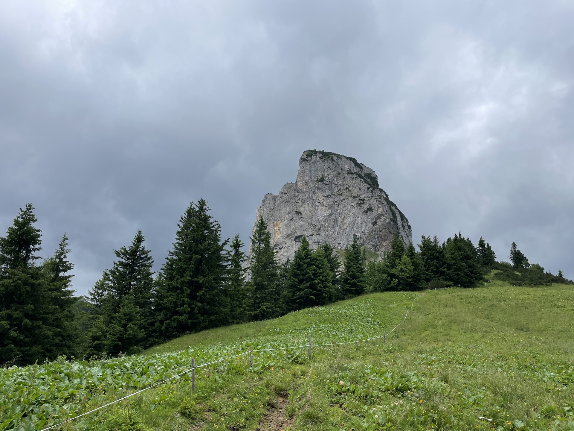 The <i>Frauenmauer</i> seen from the <i>Neuwaldeggsattel</i>