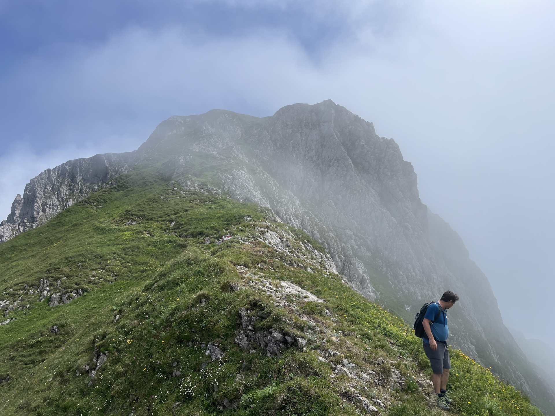 Robert on the trail towards <i>Reichenhals</i>