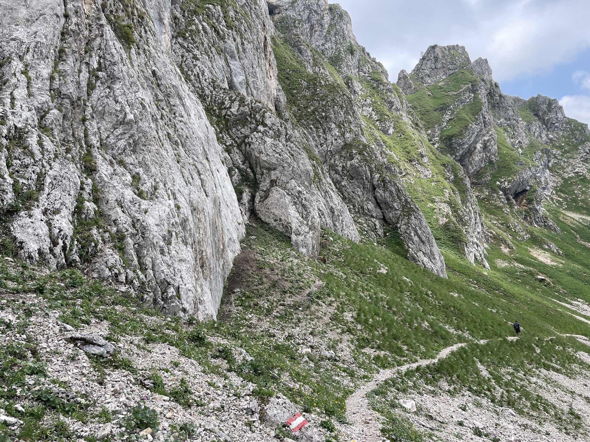 Continuing on the trail towards <i>Krumphals</i>