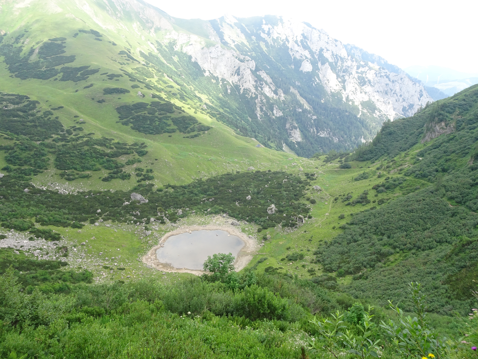 Scenic view towards <i>Krumpalm</i> and the <i>Krumpensee</i>