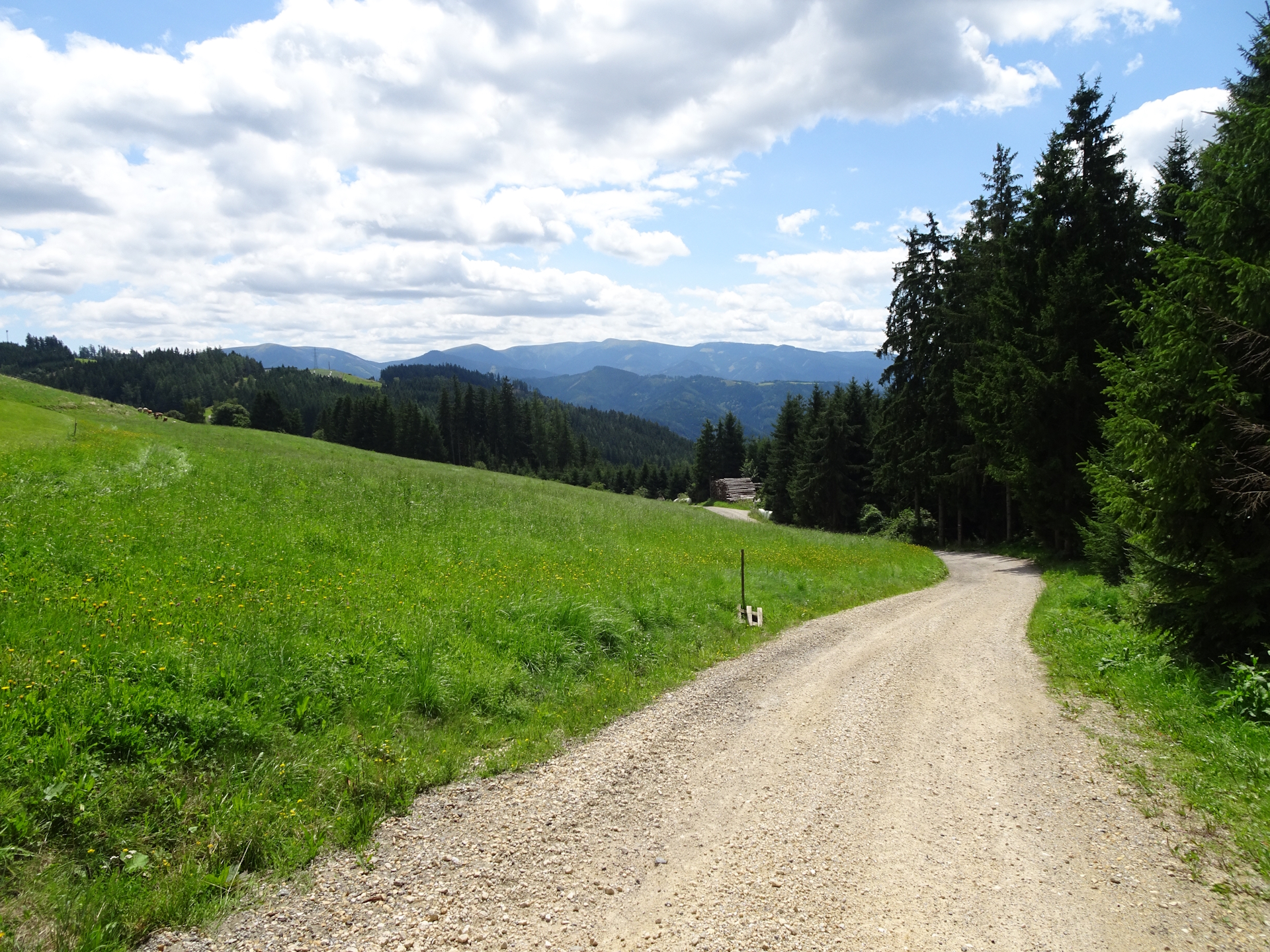 On the gravel road towards <i>Leoben</i>