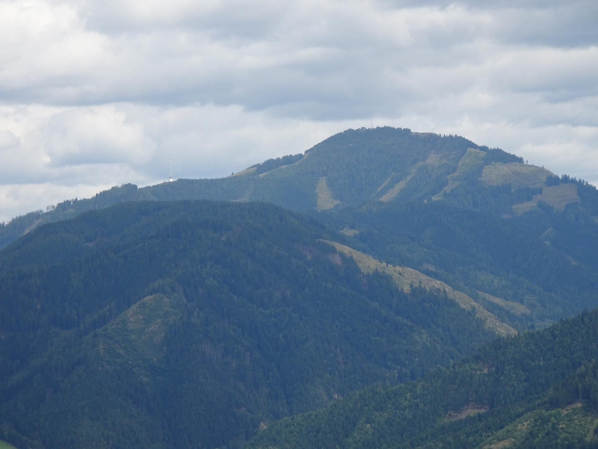 View towards <i>Mugel</i> (target of the next stage)