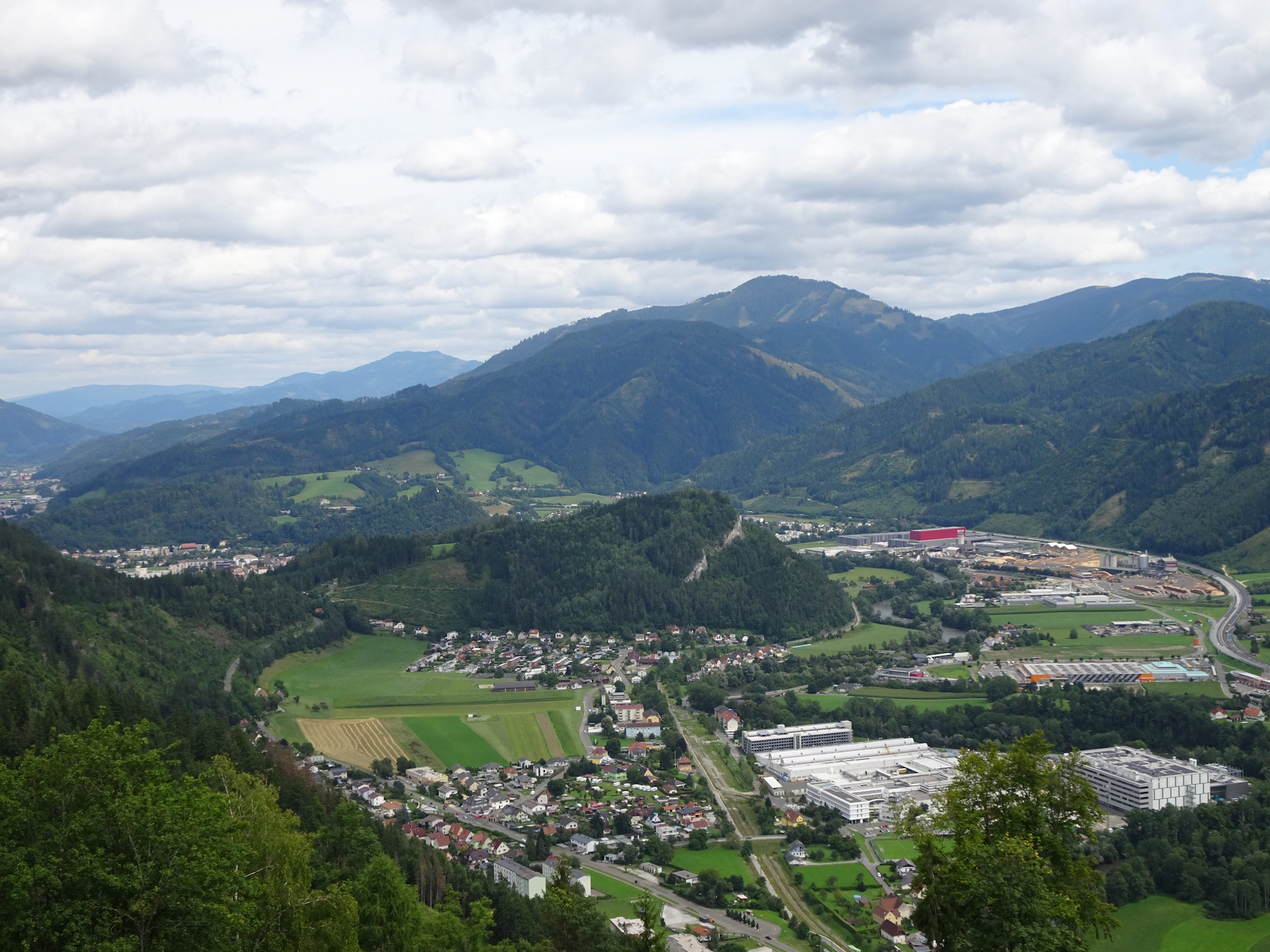 Amazing view down from the viewpoint