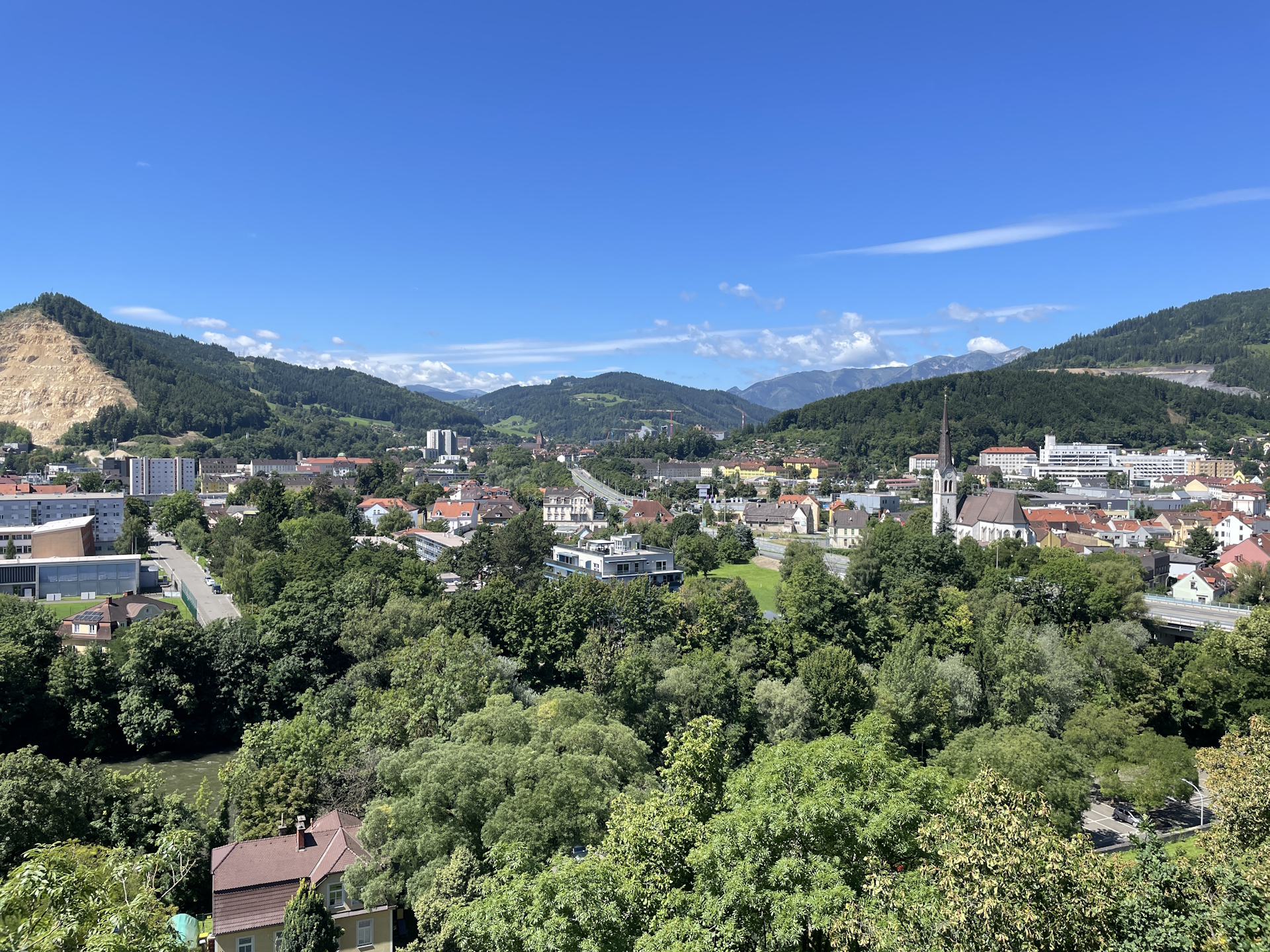 View from the viewing platform at <i>Maßenburg</i>