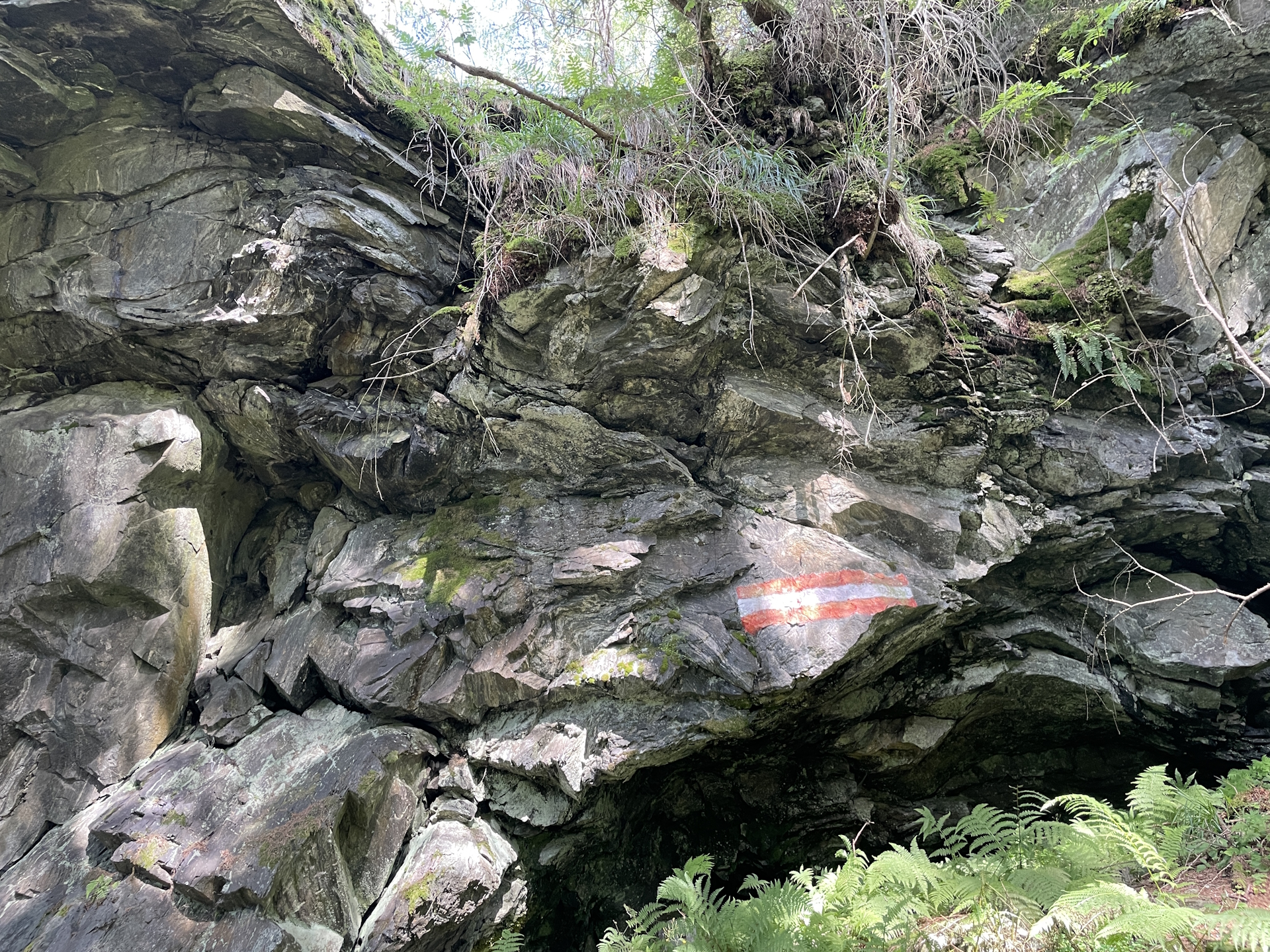 On the trail up to <i>Mugel</i>