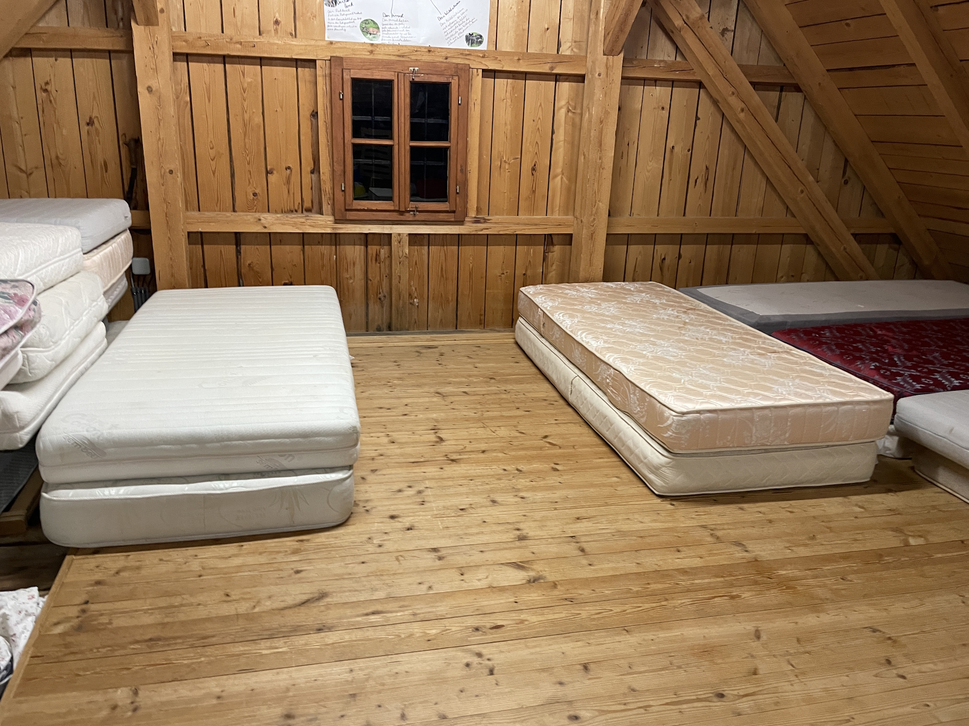 Preparing for the night at the attic of <i>Plotscherbauer</i>