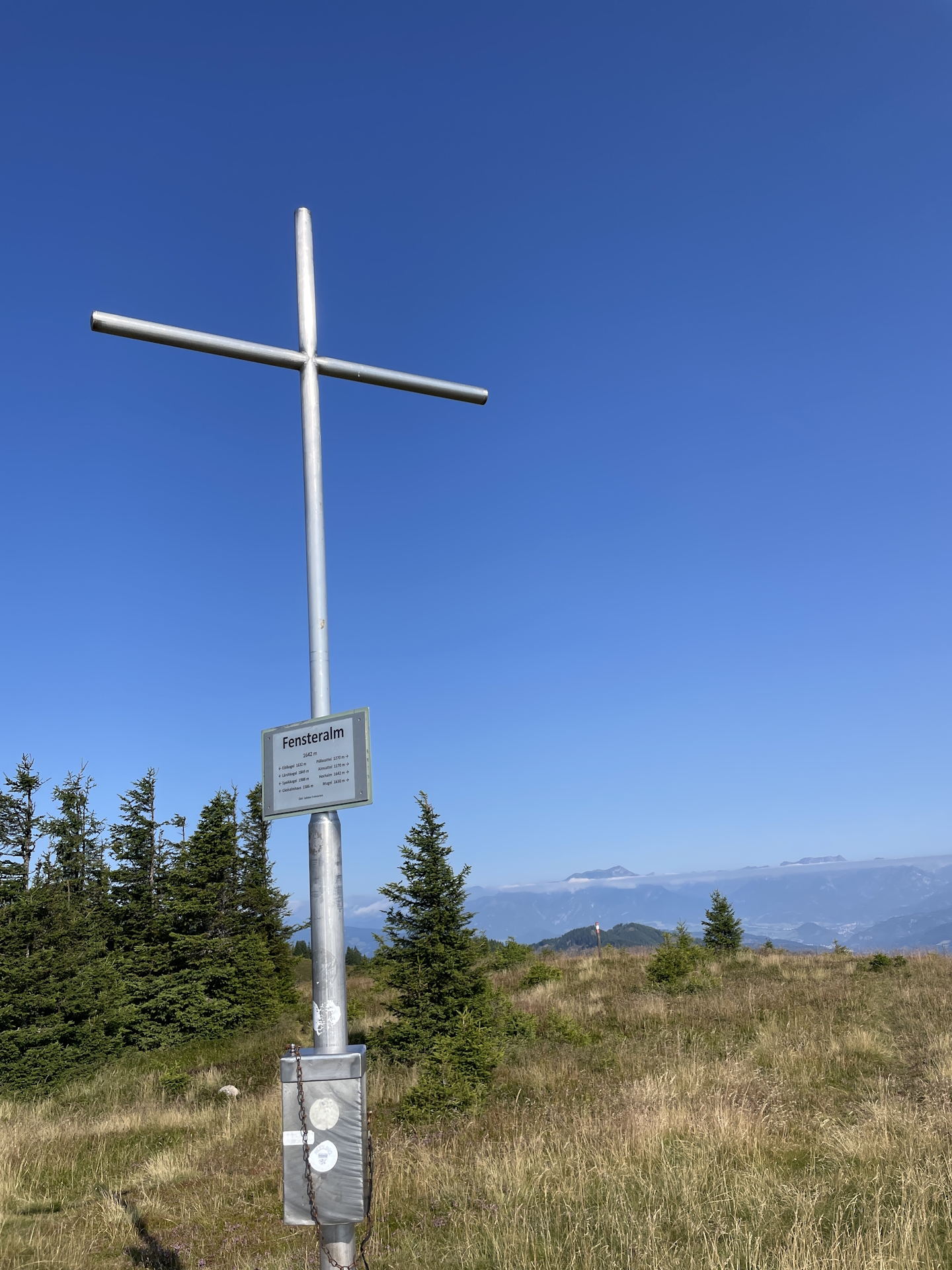At the summit of <i>Fensteralm</i>