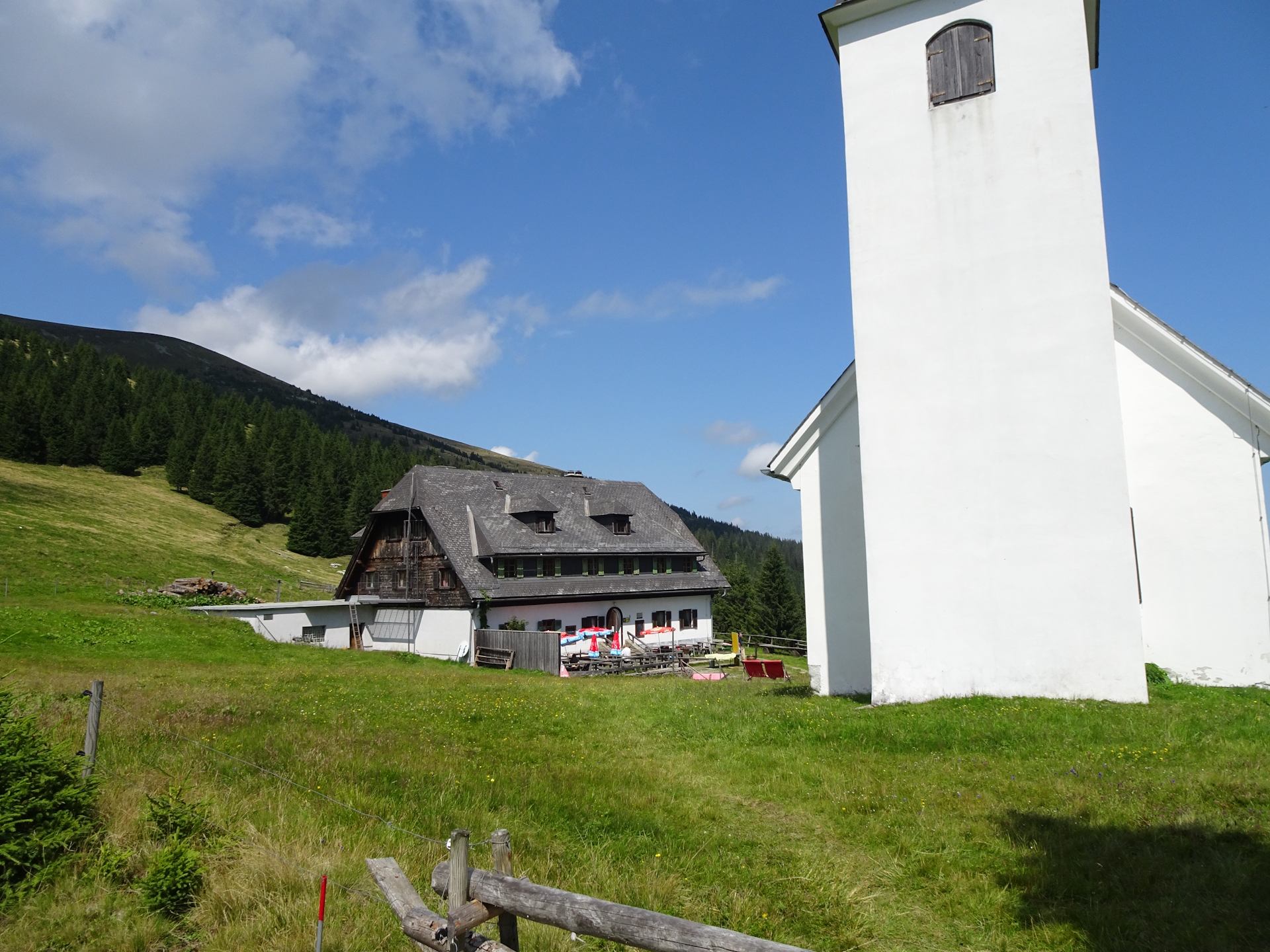 Leaving <i>Gleinalm-Schutzhaus</i> behind
