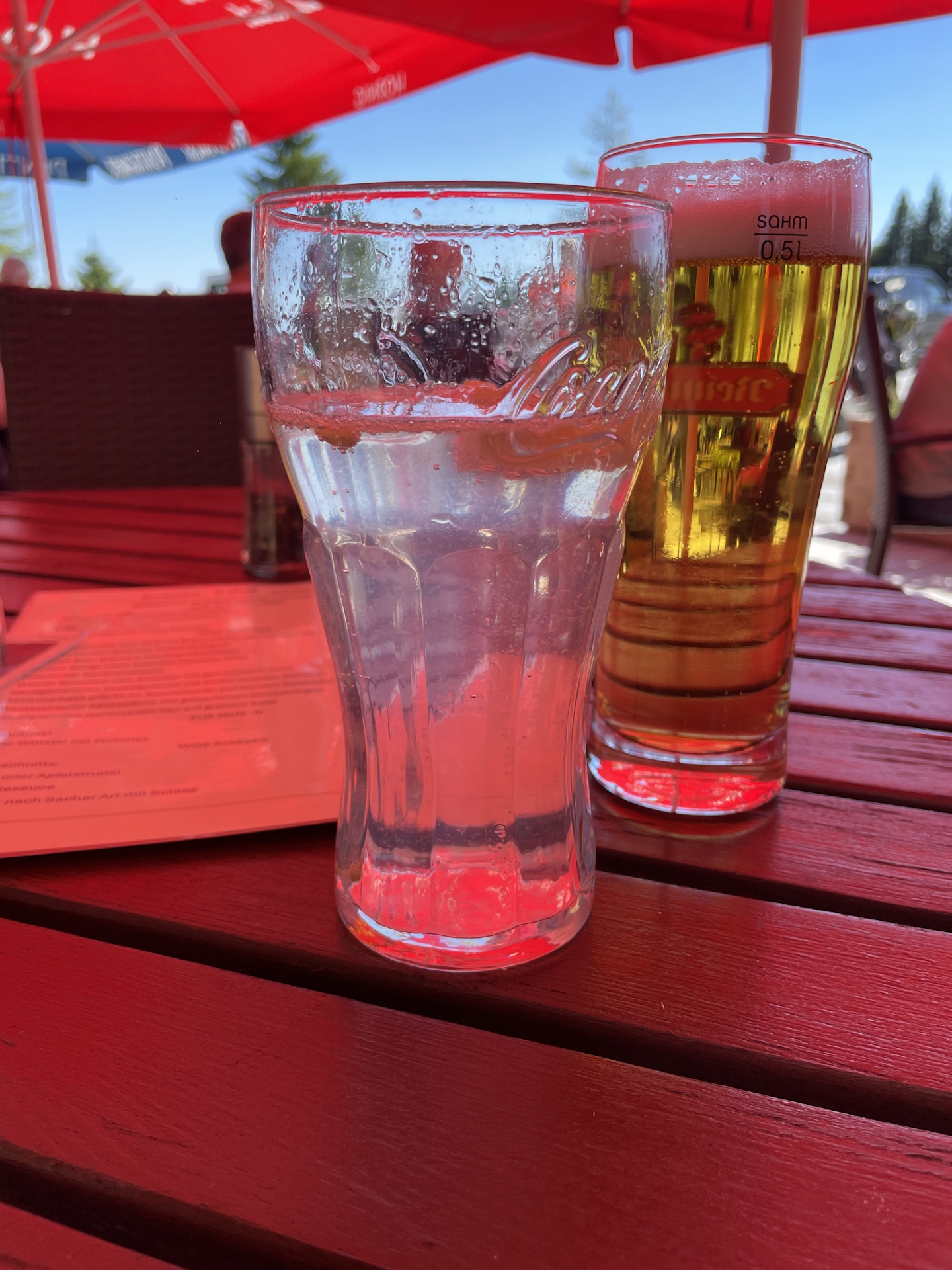 Rehydrating at <i>Gaberlhaus</i>