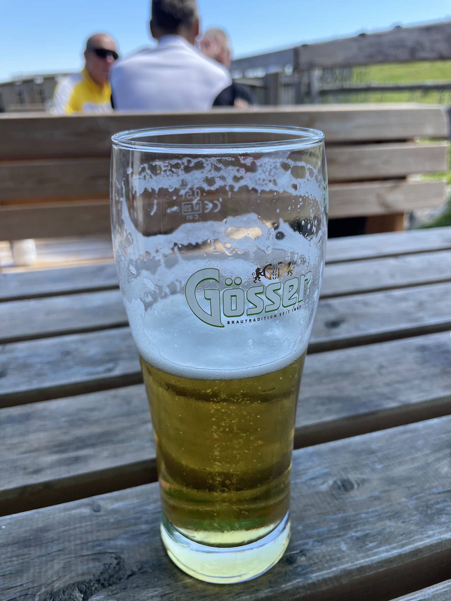 Well-deserved break at <i>Altes Almhaus</i>