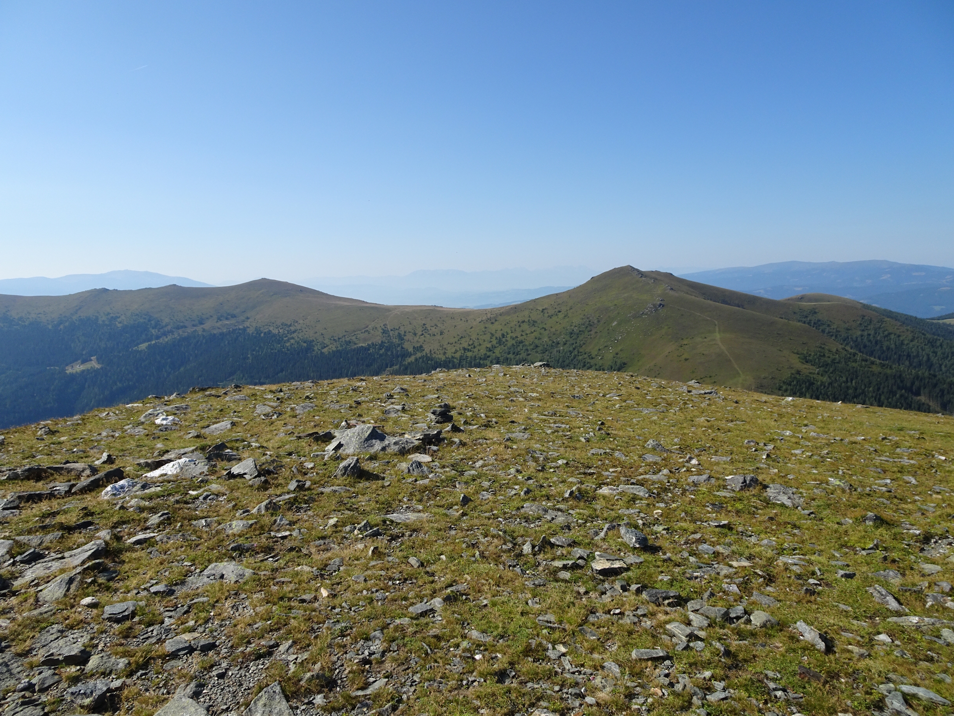 View on the <i>05</i> from the summit of <i>Speikkogel</i>