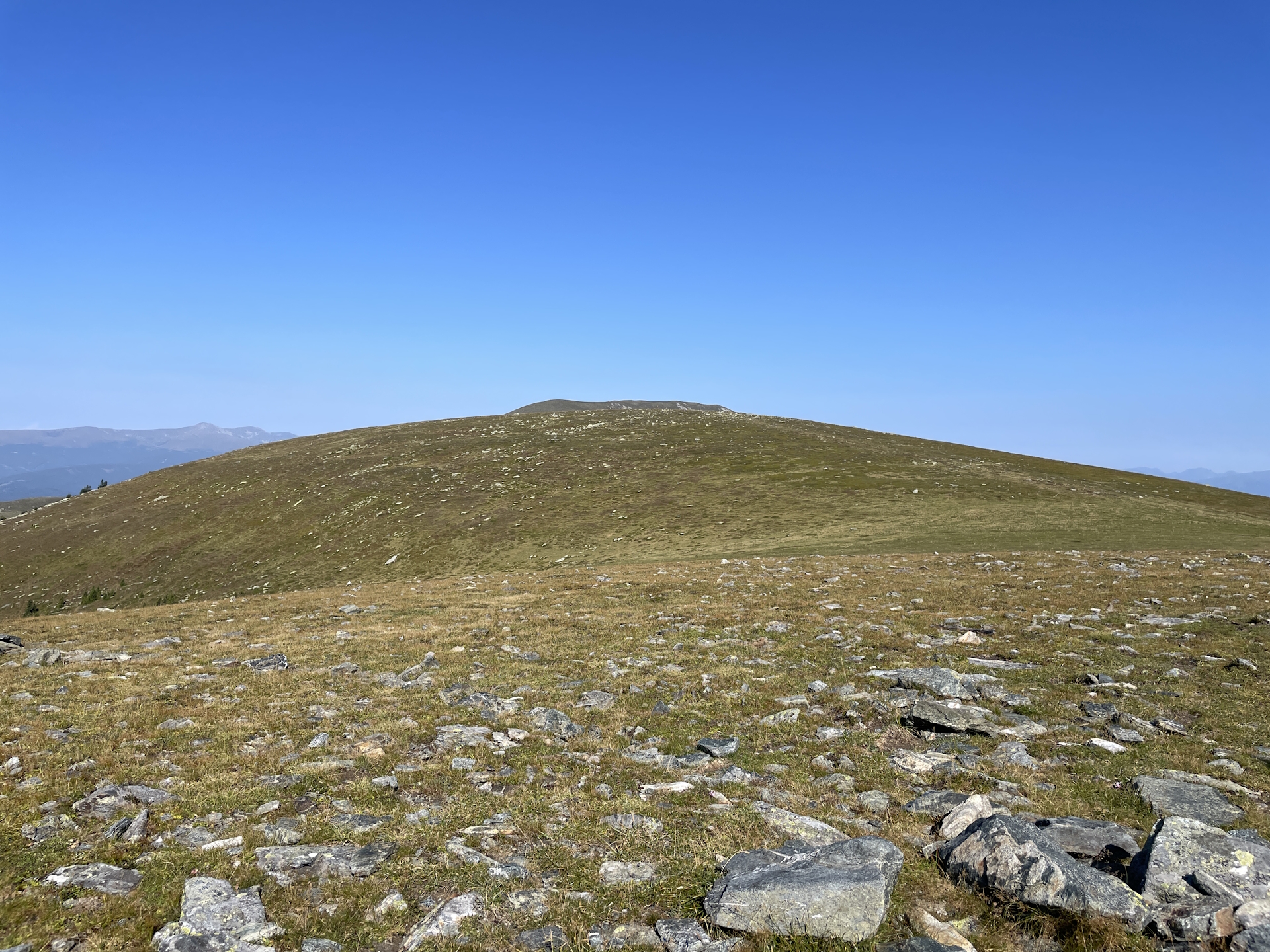 View on the real summit of <i>Speikkogel</i> from the summit cross