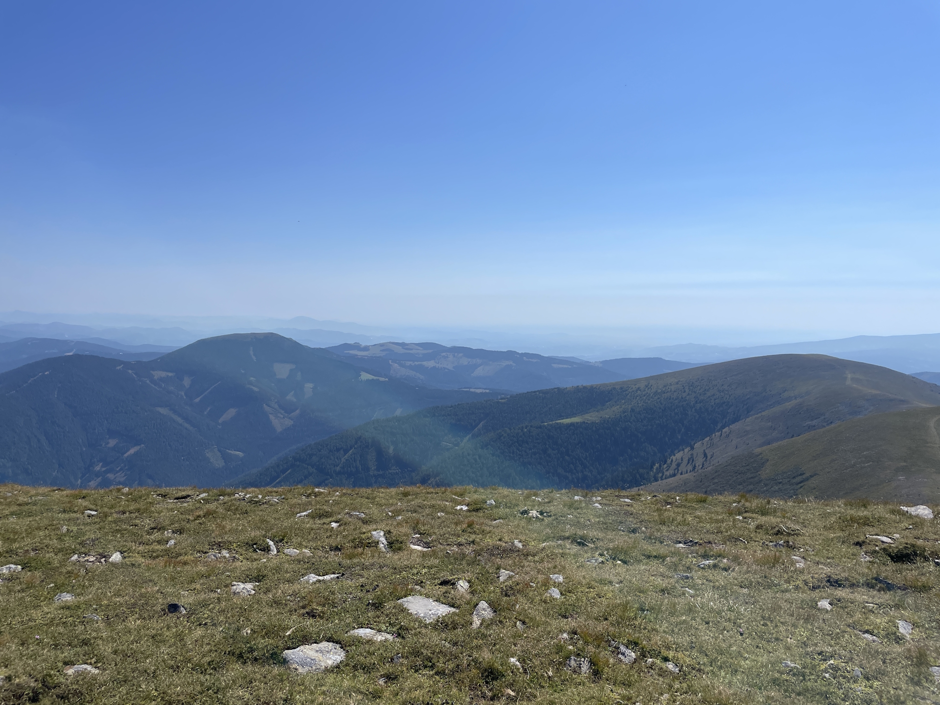 Amazing distance view from the trail towards <i>Weißenstein</i>