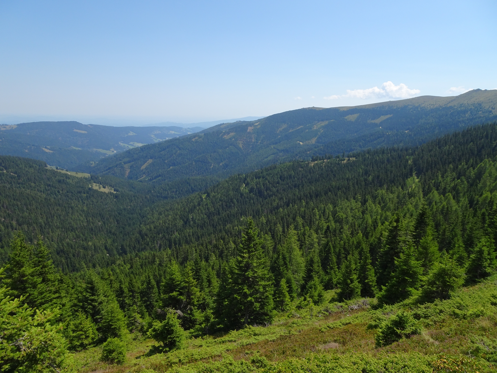 View from the trail towards <i>Bernsteinhütte</i>