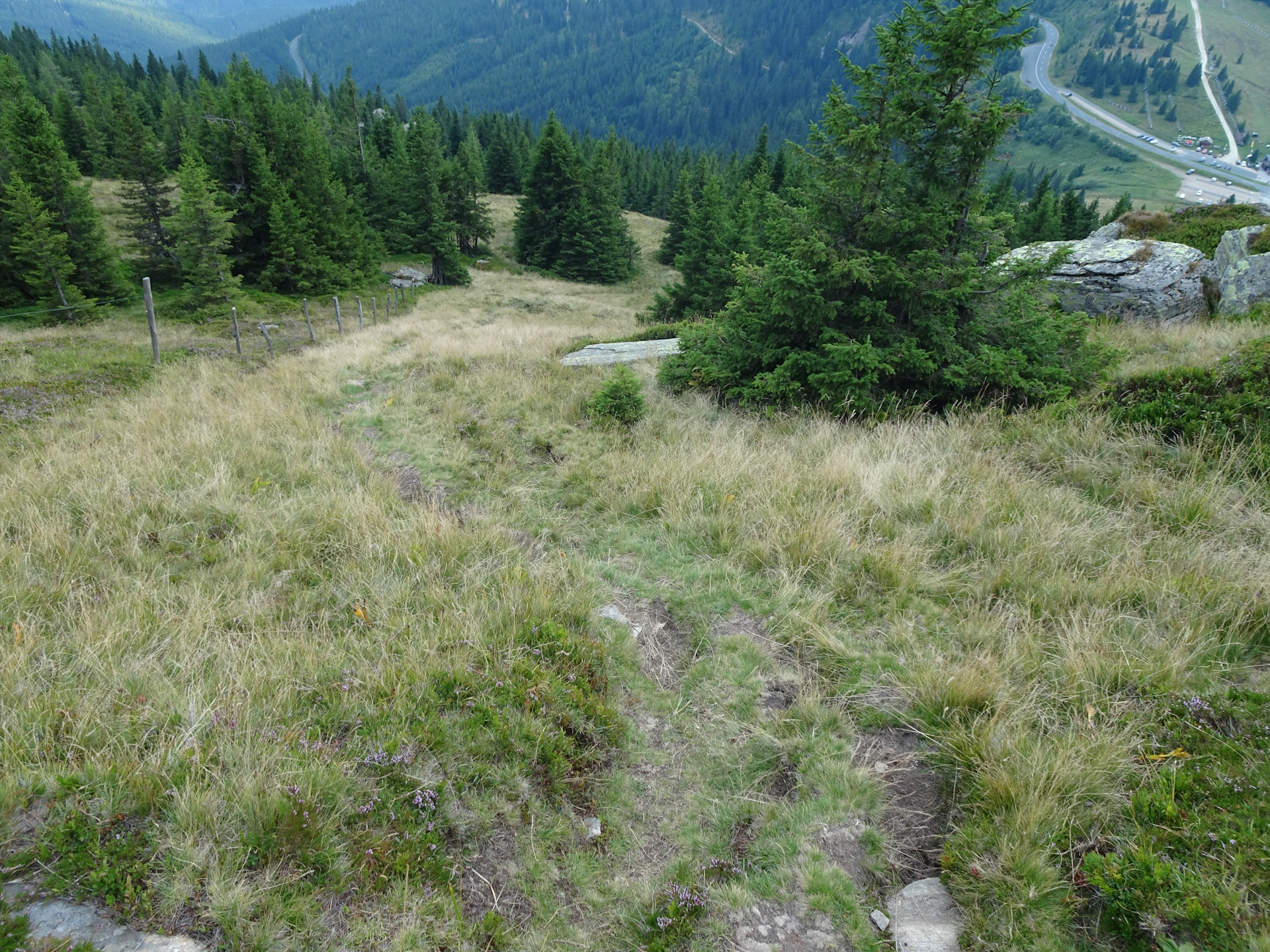 Descending down to <i>Weinebene</i>