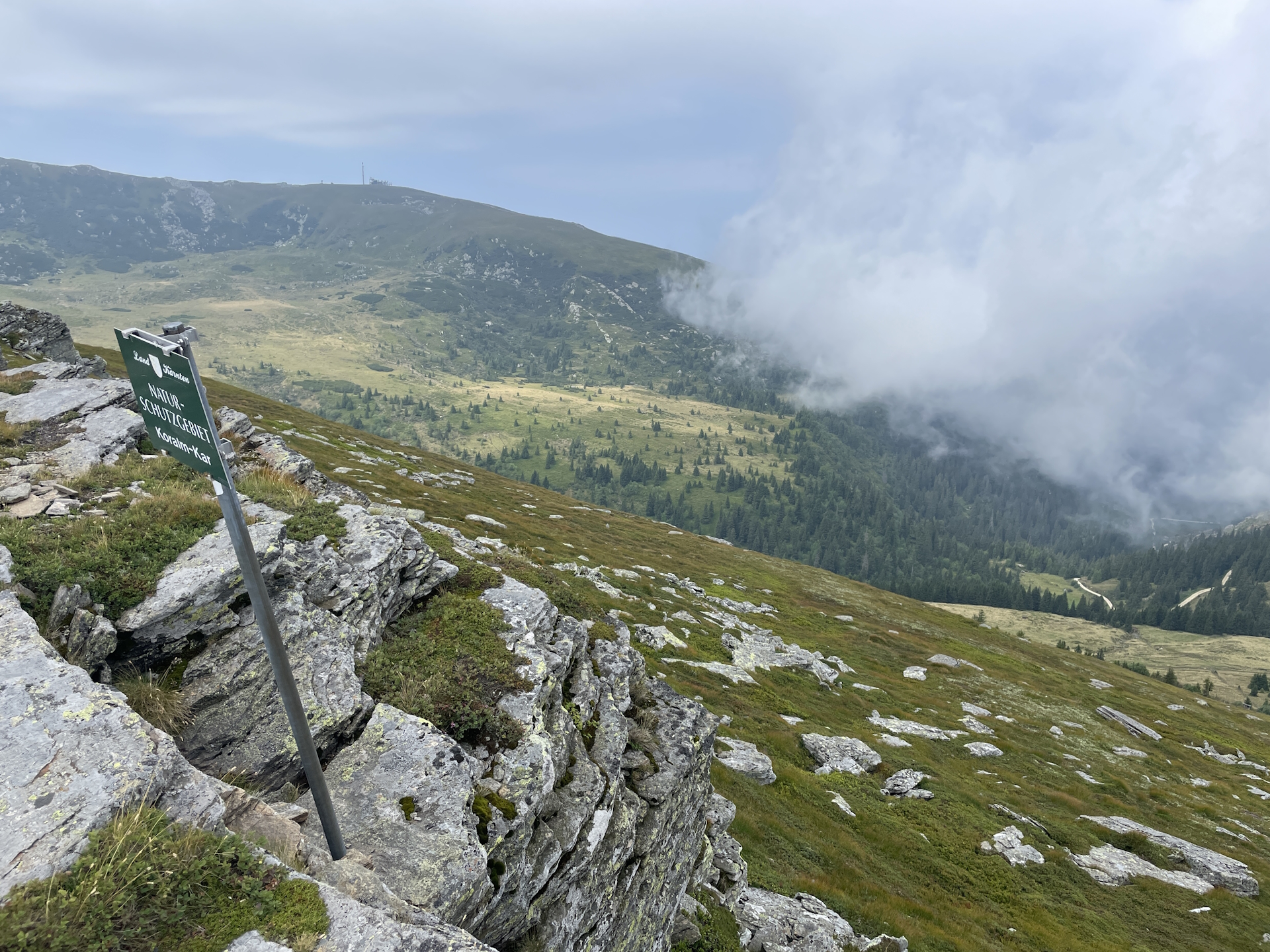 View down from <i>Hühnerstütze</i>