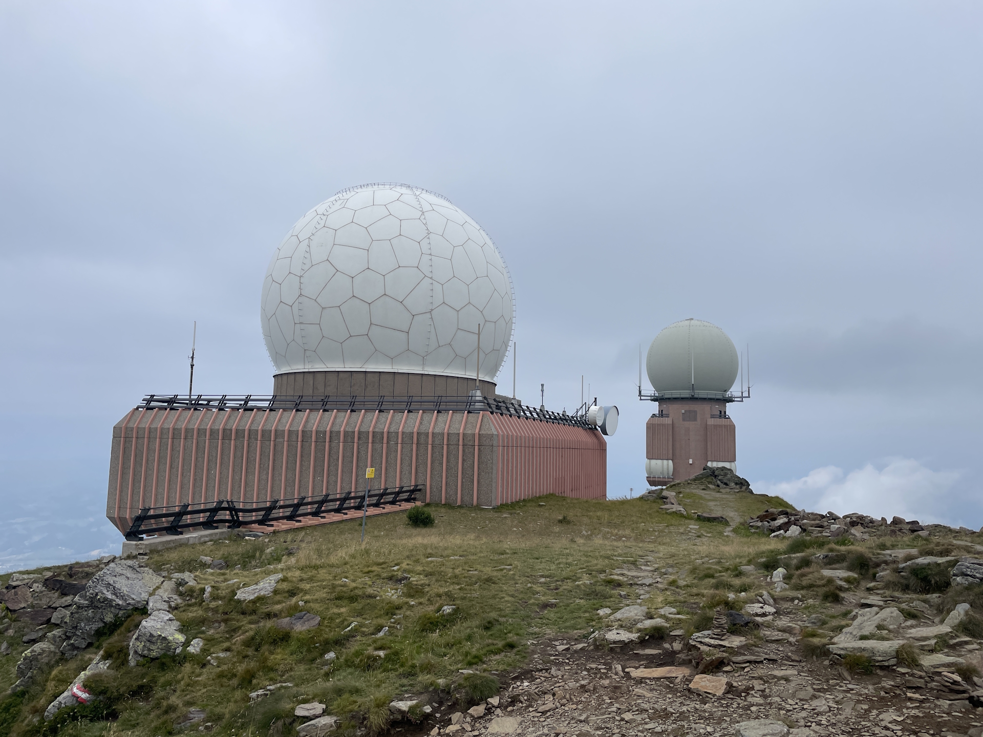 The radar station at the top of <i>Großer Speikkogel</i>