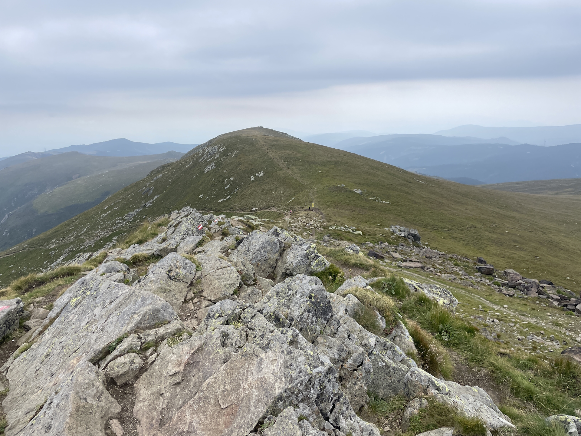 View back from <i>Großer Speikkogel</i> (towards <i>Kleiner Speikkogel</i>)