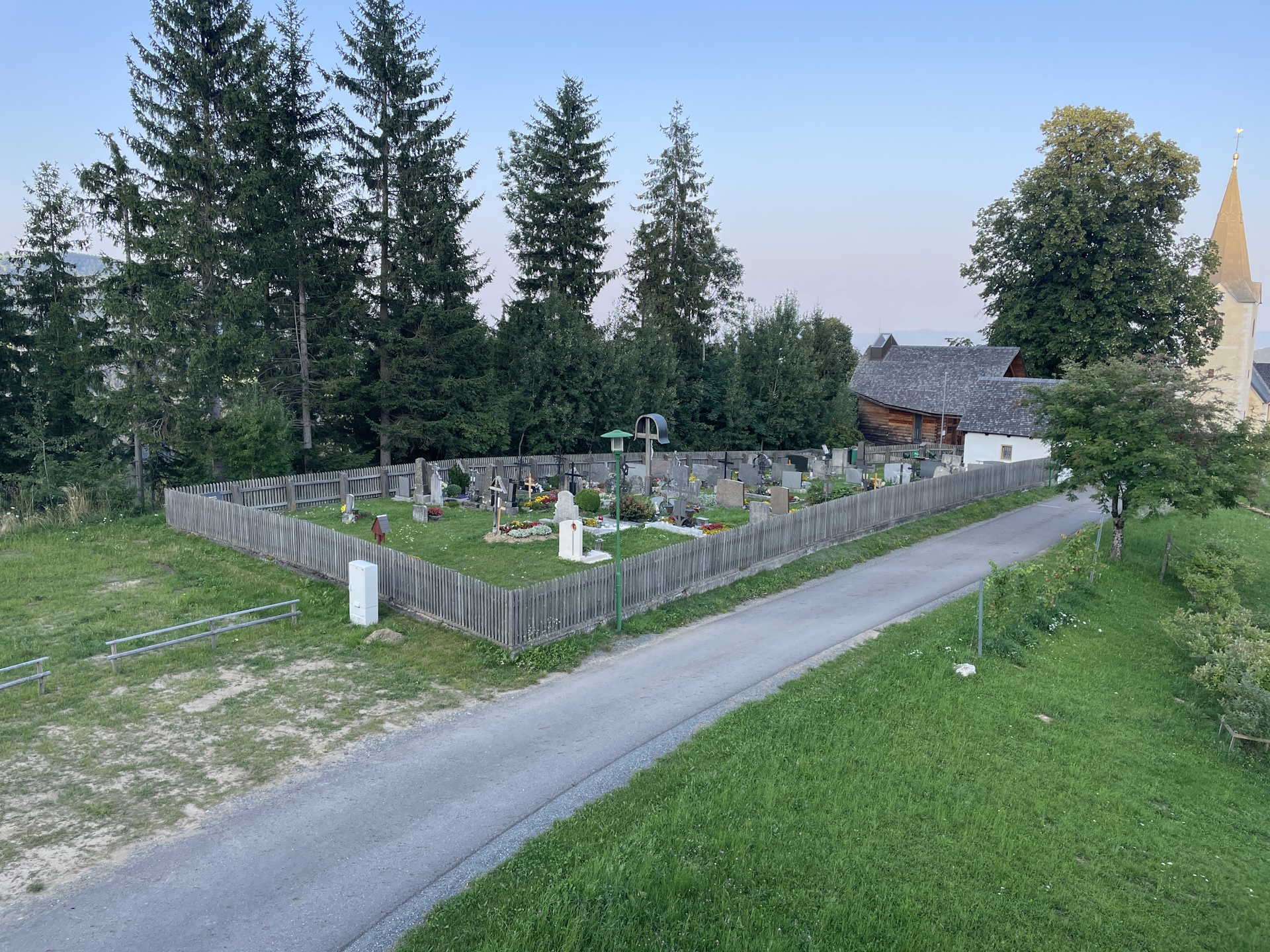 View from the room (keep in mind, it was a former elementary school :) )