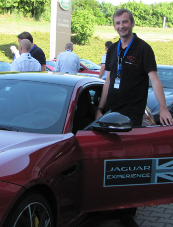 Stefan Probst drives the Jaguar F-Type R Coupé